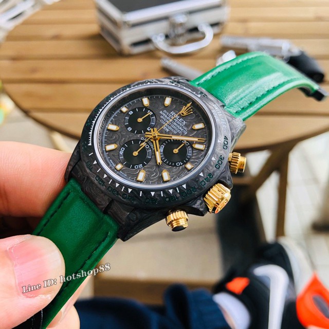 劳力士男生手表 RolexDaytona翡翠夜光全碳纤维宇宙计时迪通拿 gjs2200